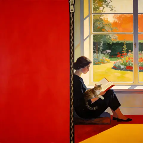 巴尼特·纽曼 Barnett Newman 风格生成图