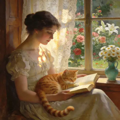 爱德蒙·莱顿 Edmund Leighton 风格生成图