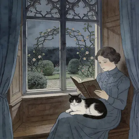 爱德华·戈里 Edward Gorey 风格生成图