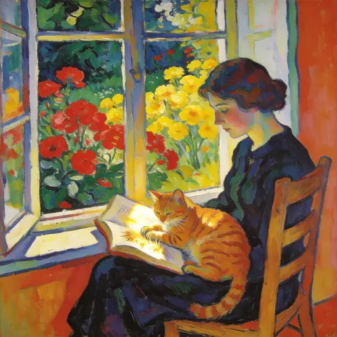 加布里埃莱·明特尔 Gabriele Münter 风格生成图