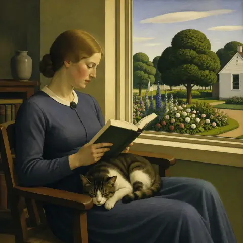 格兰特·伍德 Grant Wood 风格生成图