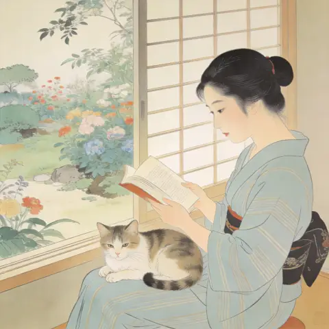 伊东深水 Ito Shinsui 风格生成图