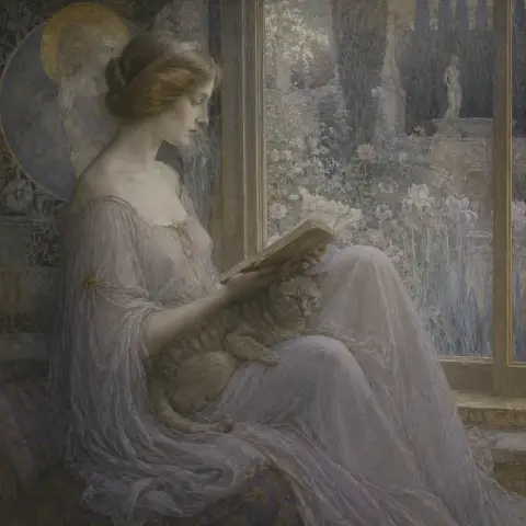 让·德尔维尔 Jean Delville 风格生成图