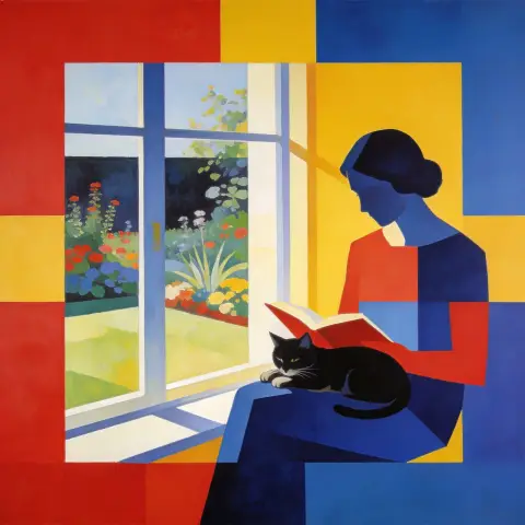 约瑟夫·阿尔伯斯 Josef Albers 风格生成图