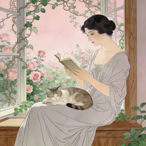 路易·艾卡 Louis Icart 风格生成图