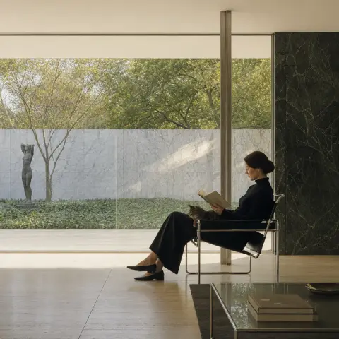 路德维希·密斯·凡·德·罗 Ludwig Mies van der Rohe 风格生成图