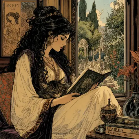 迈克尔·威廉·卡鲁塔 M.W. Kaluta 风格生成图