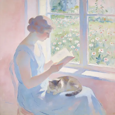 玛丽·劳伦琴 Marie Laurencin 风格生成图