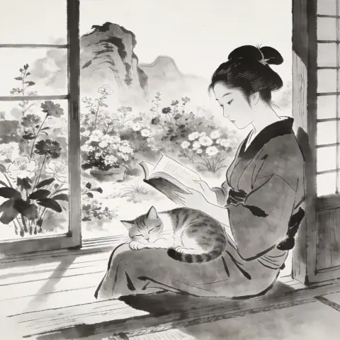 宫本武藏 Miyamoto Musashi 风格生成图