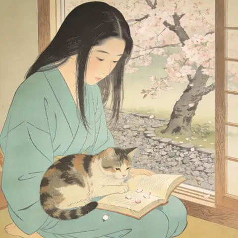 小原古邨 Ohara Koson 风格生成图