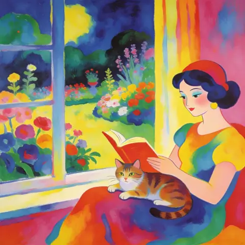 彼得·马克斯 Peter Max 风格生成图
