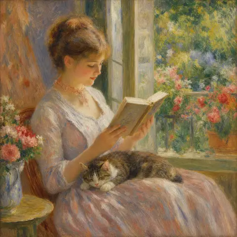 皮埃尔-奥古斯特·雷诺阿 Pierre-Auguste Renoir 风格生成图