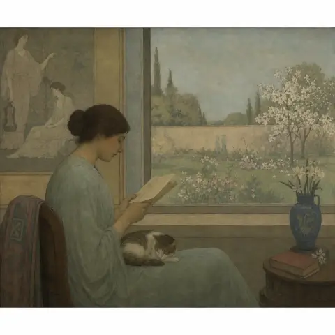 皮埃尔·皮维·德·夏凡纳 Pierre Puvis de Chavannes 风格生成图