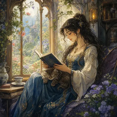 丽贝卡·盖伊 Rebecca Guay 风格生成图