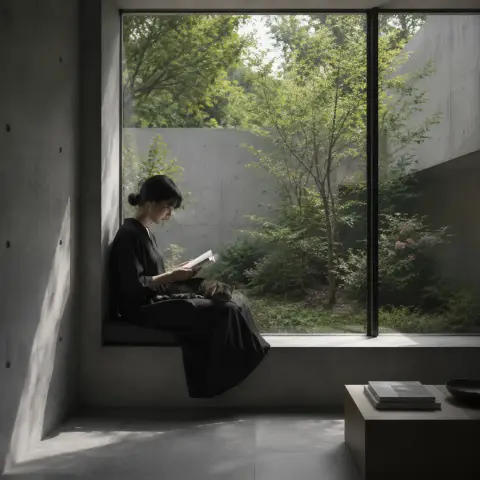安藤忠雄 Tadao Ando 风格生成图