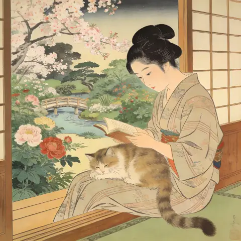 歌川广重 Utagawa Hiroshige 风格生成图